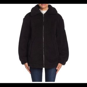 Guess Teddy Sherpa womens zip up jacket